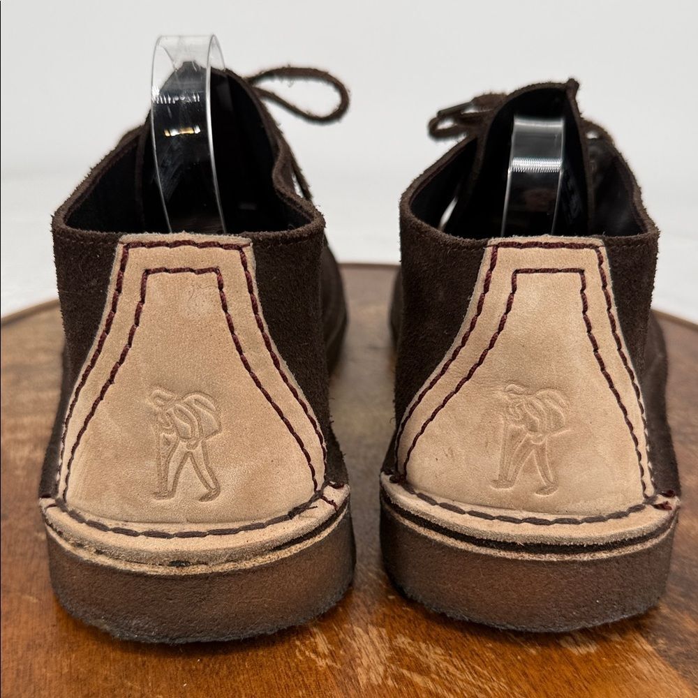 Clarks Originals Boots Mens 11.5 M Desert Trek Brown Suede Chukka Moccasin - Picture 4 of 11